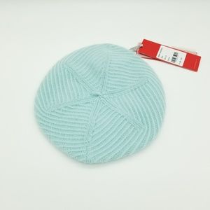 Pure Cashmere Blue Textured Beret